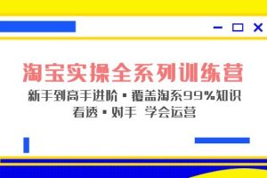（5172期）淘宝实操全系列训练营 新手到高手进阶·覆盖·99%知识 看透·对手 学会运营