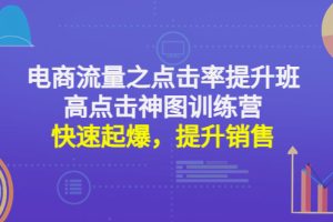 （4544期）电商流量之点击率提升班+高点击神图训练营：快速起爆，提升销售！