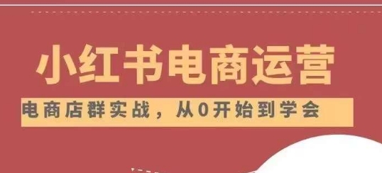 小红书店铺运营从小白到大神2.0,从入门到精通 小红书店铺运营从小白到大神2.0,从入门到精通