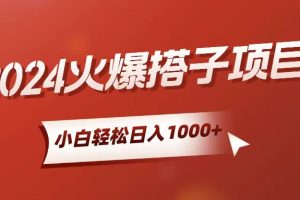 (10788期)小白轻松上手,日入1000+,搭子项目