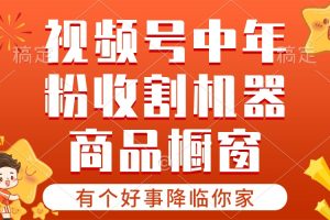 (10874期)【有个好事降临你家】-视频号最火赛道,商品橱窗,分成计划 条条爆