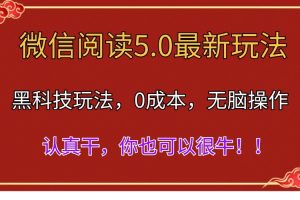 （11507期）微信阅读最新5.0版本，黑科技玩法，完全解放双手，多窗口日入500＋