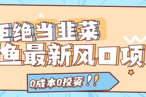（11781期）拒绝当韭菜！闲鱼最新风口项目，0成本0投资，当日出单，日入1000+