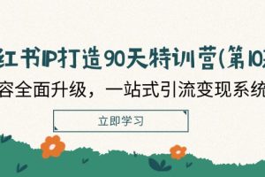（12080期）小红书-IP打造90天特训营（第10期）：内容全面升级，一站式引流变现系统课