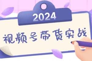 (12612期)2024视频号最新带货实战课:无人直播/书单号卖货/个人IP口播 (附资料素材)