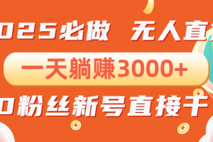 （13950期）抖音小雪花无人直播，一天躺赚3000+，0粉手机可搭建，不违规不限流，小…