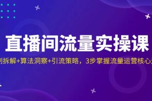 （14122期）直播间流量实操课：机制拆解+算法洞察+引流策略，3步掌握流量运营核心逻辑