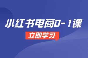 （14841期）小红书电商0-1课，开店选品全流程，多平台素材处理与爆款笔记制作