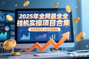 （15303期）2025年挂机实操项目实操演练，挂机类型，AI直播类型，轻资产创业类型…