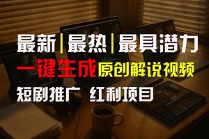 （15658期）短剧推广新思路，AI一键生成原创解说视频，10分钟产出100条，30天赚了5.5w