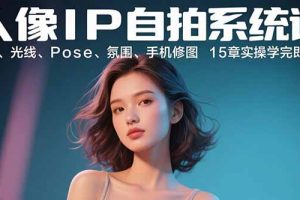 （15920期）人像IP自拍系统课：构图、光线、Pose、氛围、手机修图 15章实操学完即出片