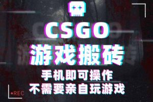 （16090期）CSGO游戏挂机捡漏，单日扫货500+，年底小高峰上车可吃肉，手机即可操作…