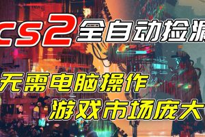 （17160期）开年王炸CSGO挂机项目，单日捡漏1000+，无需电脑操作，无需进入游戏，支持任何验证