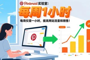 （17505期）Pinterest实验室：每周仅需一小时，提高网站流量和销售！