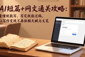 （17515期）AI短篇+网文通关攻略：看懂就能写、写完就能过稿，让写作变现不再依赖天赋与文笔