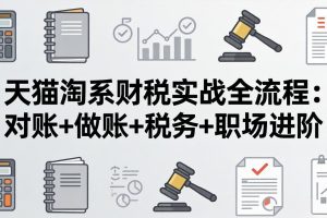 （17676期）天猫淘系财税实战全流程：对账+做账+税务+职场进阶，手把手吃透平台财税每一环