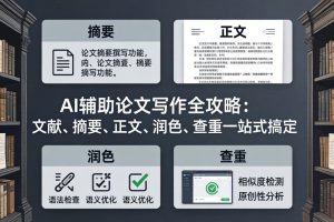 （17970期）AI辅助论文写作全攻略：文献、摘要、正文、润色、查重一站式搞定