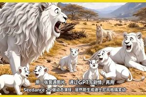 （18137期）用一张普通图片，通过GPT写剧情，再用Seedance 2.0做动态演绎，居然能生成迪士尼风格搞笑动画