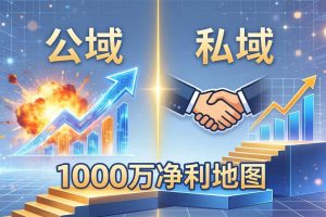 （18217期）公域玩命出爆款，私域悄悄做成交：这套AI内训课，2026给你打通1000万净利的地图