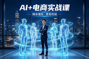 （18328期）AI+电商实战课，1人+N个AI 智能体，把SOP变AI员工，实现降本增效提高利润