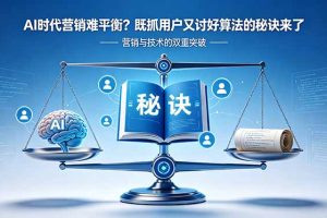 （18600期）AI时代营销难平衡？既抓用户又讨好算法的秘诀来了【原创双语字幕】