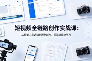（18683期）短视频全链路创作实战课：从智能工具认知到短剧制作，零基础系统学习