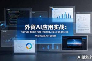 （19082期）外贸AI应用实战：AI做产品图+市场调研+开发信+多语种视频，外贸人全业务流程AI升级
