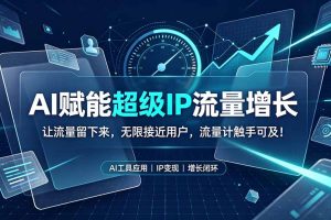 （19453期）AI赋能超级IP流量增长：让流量留下来，无限接近用户，流量计触手可及！