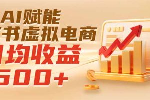 （19650期）实测落地｜AI赋能小红书虚拟电商，日均收益500+