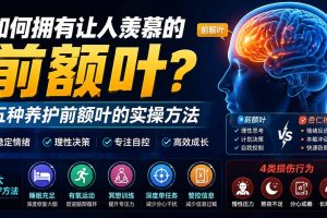 （19805期）付费文章：如何拥有让人羡慕的前额叶？五种养护前额叶的实操方法