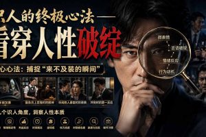 （20200期）付费文章：识人的终极心法——看穿人性破绽