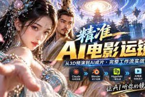 （20503期）AI视频终于能精准运镜了！Claude + Blender + Higgsfield 免费插件实测