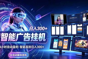 (20900期)24小时AI广告挂机|在家就能做的被动副业