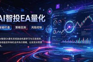 (21143期)普通人也能玩转AI量化:不盯盘,不熬夜,一套智投EA让策略自动跑