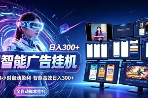 （21068期）24小时AI广告挂机｜在家就能做的被动副业